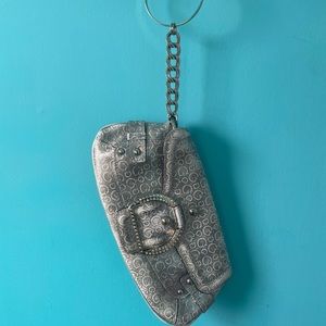 Cute little Silver Guess Clutch